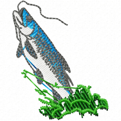 Fishes Embroidery Design 2